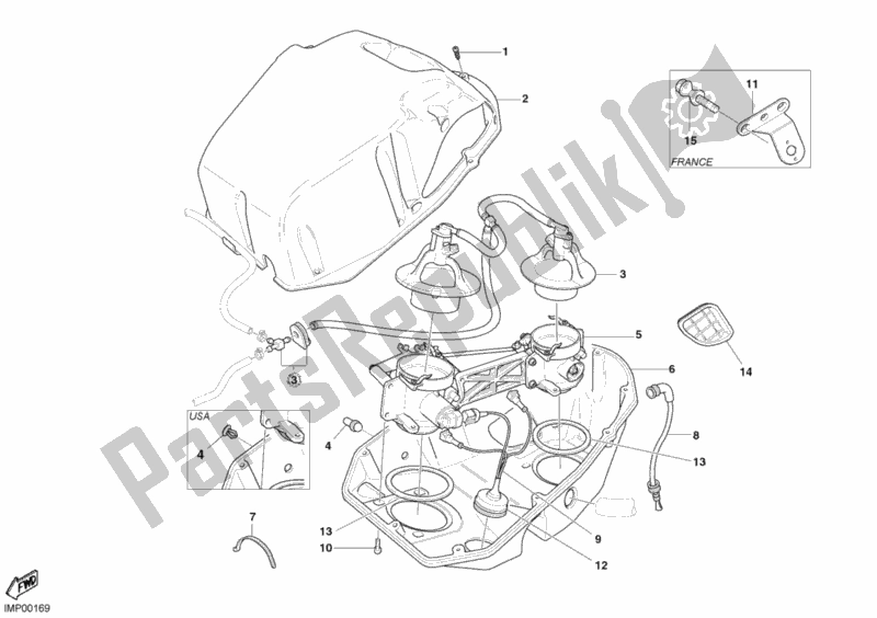 Todas las partes para Cuerpo Del Acelerador de Ducati Superbike 999 2004