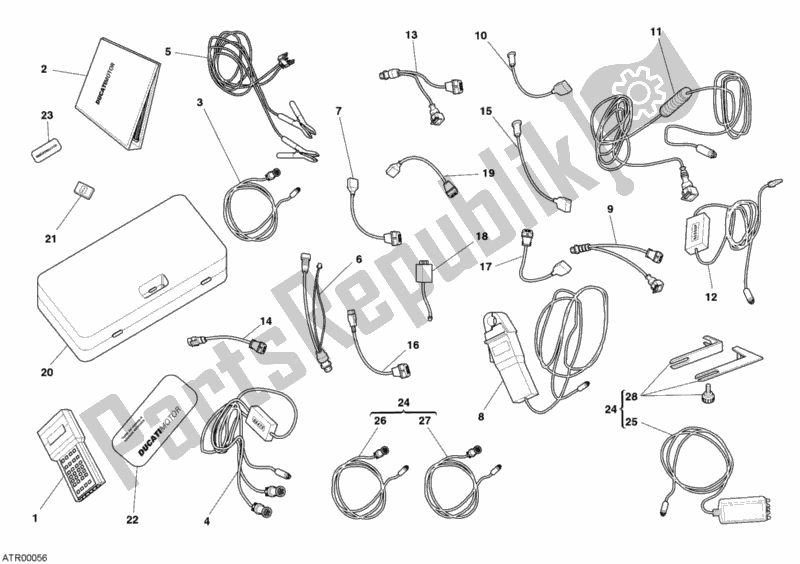 Todas las partes para Comprobar La Matesis Del Instrumento de Ducati Superbike 999 2005