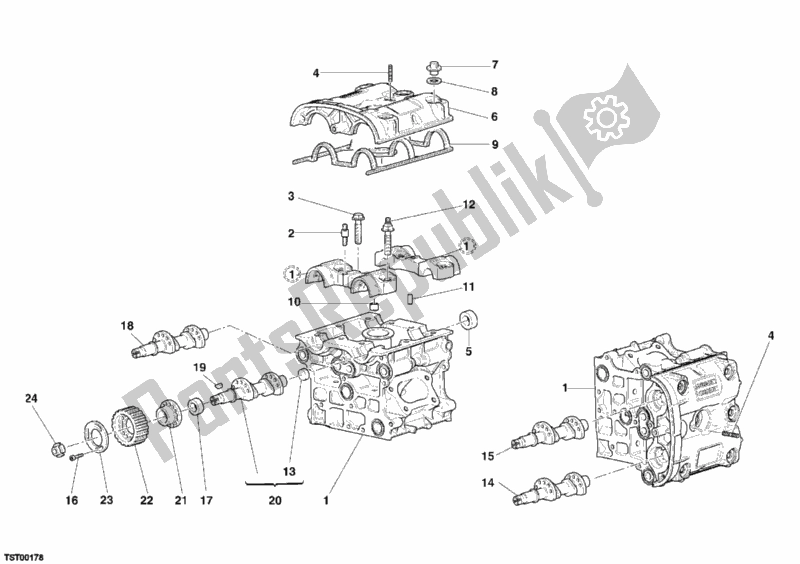 Todas las partes para Cabeza De Cilindro de Ducati Superbike 999 2005