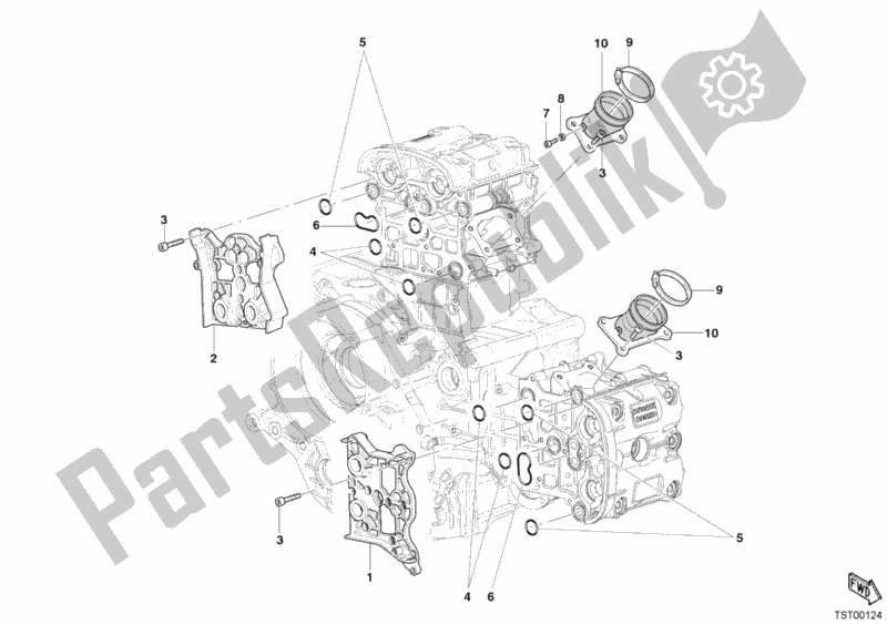 Todas las partes para Colector De Admisión de Ducati Superbike 999 2005