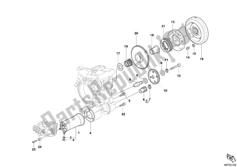 Todas las partes para Motor De Arranque de Ducati Superbike 999 2005