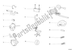 001 - ferramentas de serviço de oficina, motor