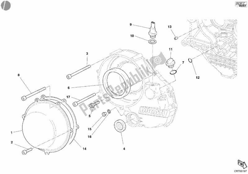 Wszystkie części do Os? Ona Sprz? G? A, Zewn? Trzna Ducati Superbike 999 2006