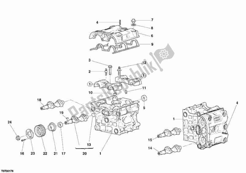 Todas las partes para Cabeza De Cilindro de Ducati Superbike 999 2006