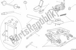 strumenti di servizio di officina, telaio