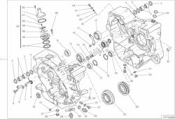 COMPLETE HALF-CRANKCASES PAIR