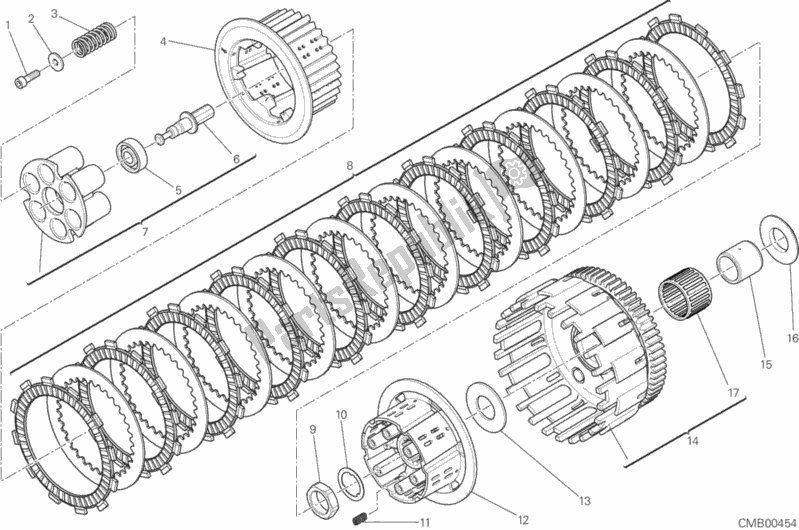 Todas as partes de Embreagem do Ducati Scrambler Classic 803 2015