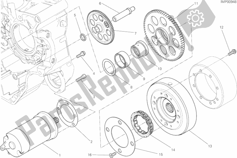 Alle onderdelen voor de Elektrisch Starten En Ontsteken van de Ducati Scrambler Classic 803 2015