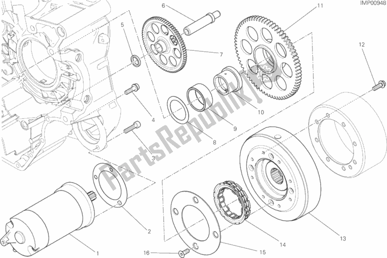 Alle onderdelen voor de Elektrisch Starten En Ontsteken van de Ducati Scrambler Classic 803 2016