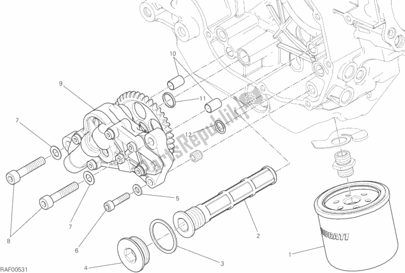 All parts for the Filters And Oil Pump of the Ducati Scrambler Classic 803 2016