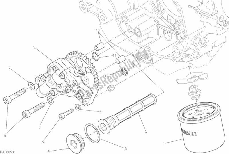 Alle onderdelen voor de Filters En Oliepomp van de Ducati Scrambler Classic 803 2016