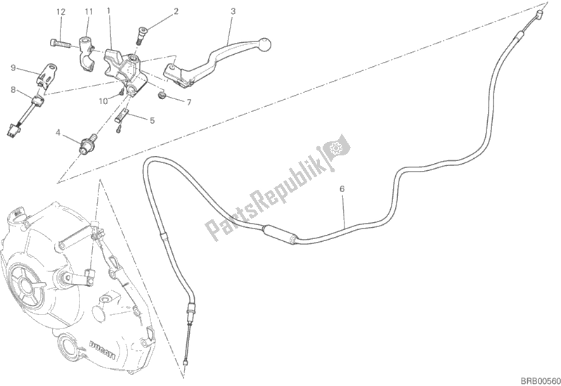 Todas las partes para Control De Embrague de Ducati Scrambler Classic 803 2017