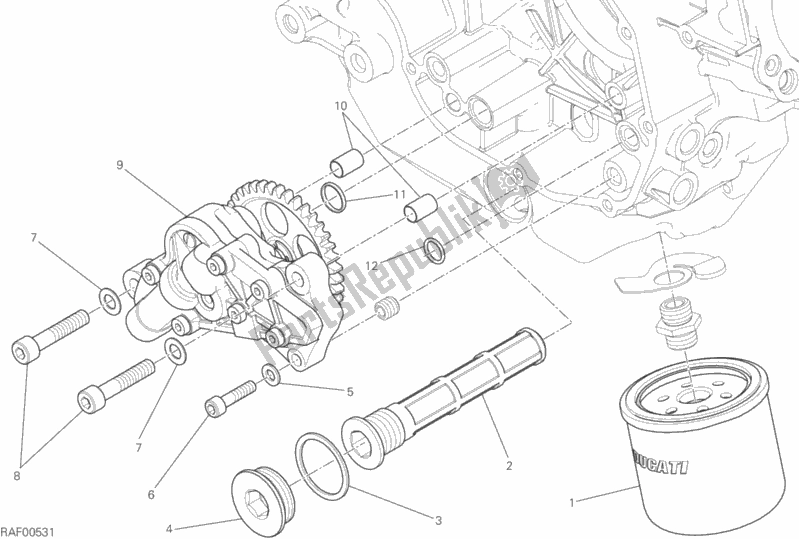 Alle onderdelen voor de Filters En Oliepomp van de Ducati Scrambler Classic 803 2017