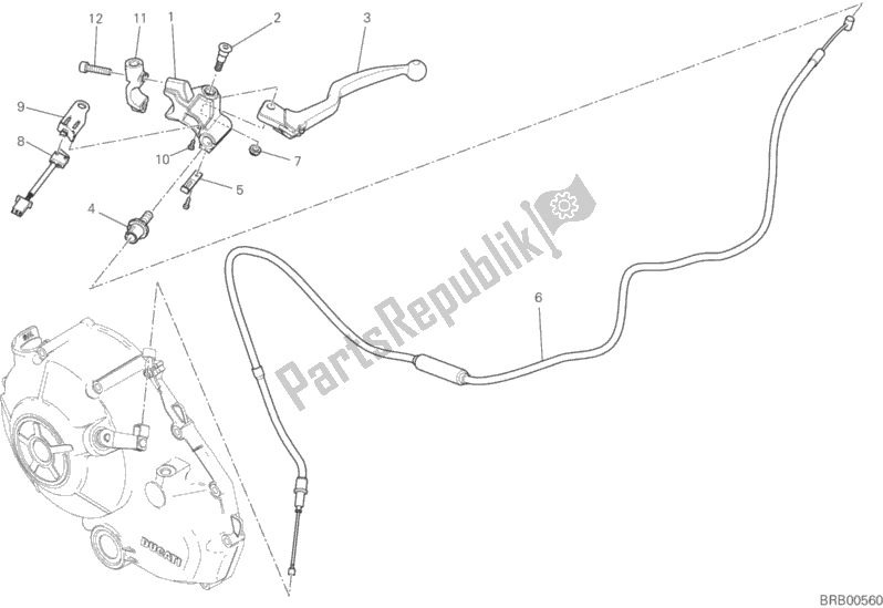 Todas las partes para Control De Embrague de Ducati Scrambler Classic 803 2018