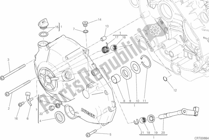Todas las partes para Tapa Del Embrague de Ducati Scrambler Classic 803 2018