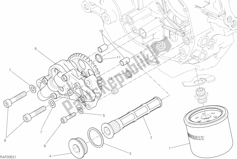 All parts for the Filters And Oil Pump of the Ducati Scrambler Classic 803 2018