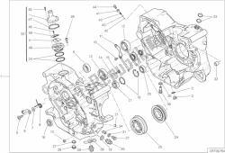 COMPLETE HALF-CRANKCASES PAIR