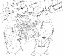 Vertical cylinder head