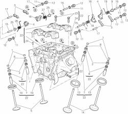 Vertical cylinder head