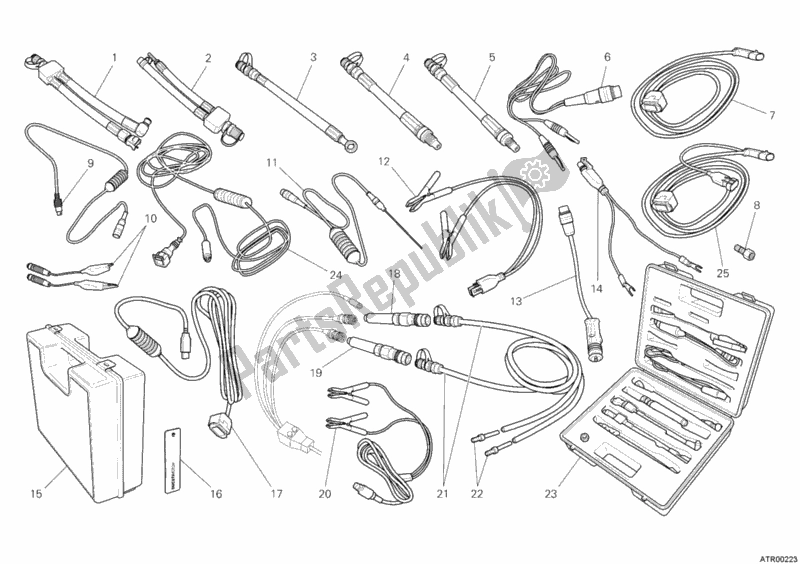 Todas las partes para Instrumento De Control De Presión de Ducati Diavel 1200 2011