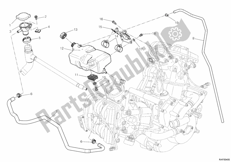 Todas las partes para Tanque, Depósito De Agua de Ducati Diavel 1200 2012