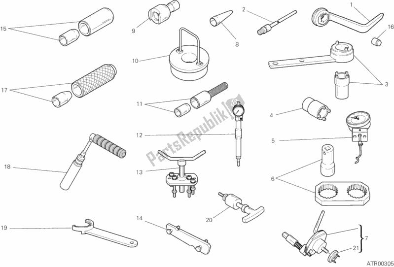 All parts for the 01a - Workshop Service Tools of the Ducati Diavel 1200 2013