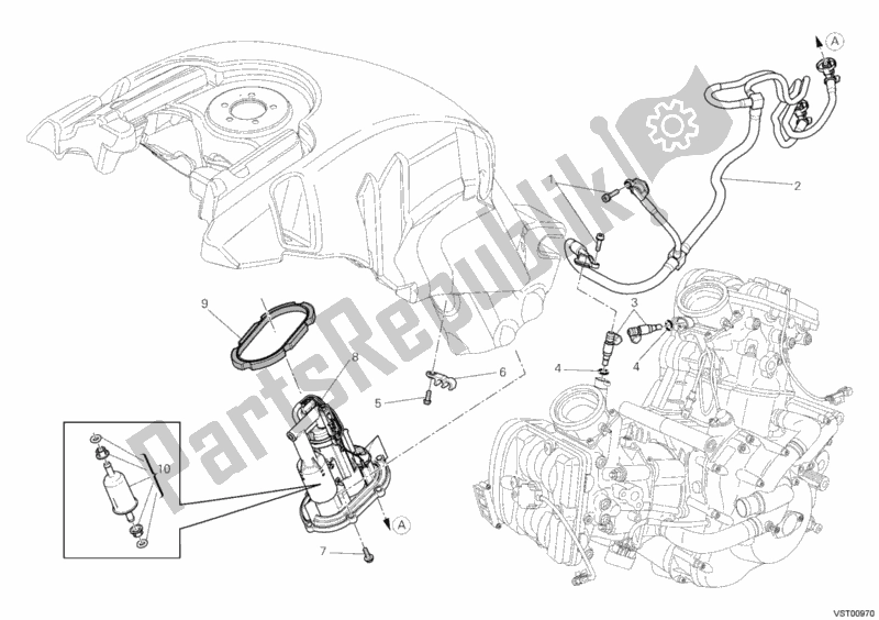 Todas las partes para Bomba De Combustible de Ducati Diavel 1200 2013