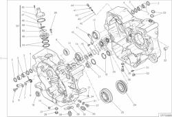 COMPLETE HALF-CRANKCASES PAIR