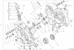 COMPLETE HALF-CRANKCASES PAIR