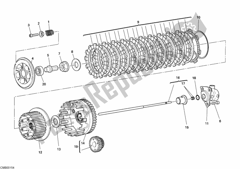 Tutte le parti per il Frizione del Ducati Sportclassic GT 1000 2007