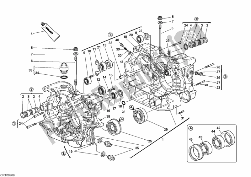 Todas as partes de Bloco Do Motor do Ducati Sportclassic GT 1000 2007