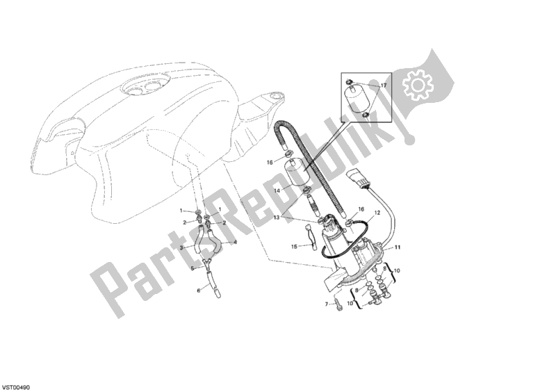 Todas las partes para Bomba De Combustible de Ducati Sportclassic GT 1000 2007