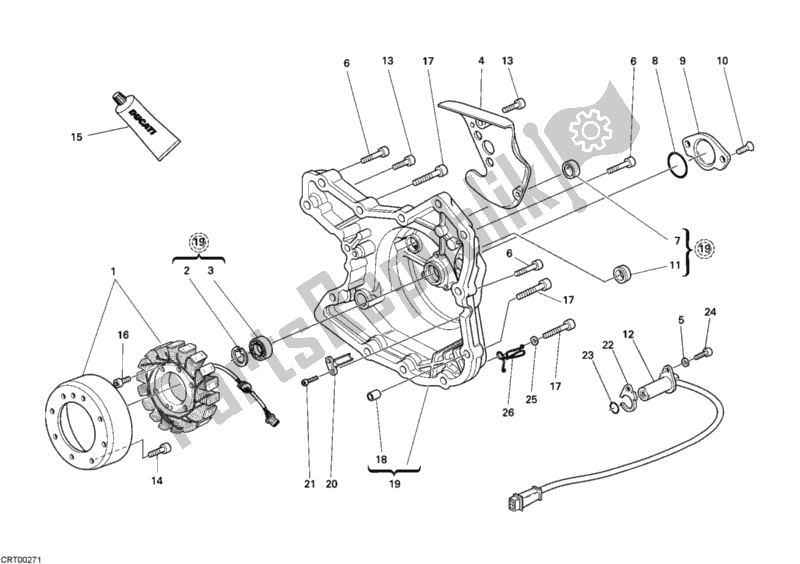 Todas las partes para Cubierta Del Generador de Ducati Sportclassic GT 1000 2007