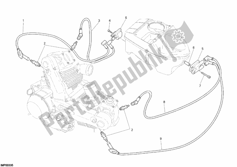 Todas las partes para Bobina De Encendido de Ducati Sportclassic GT 1000 2007