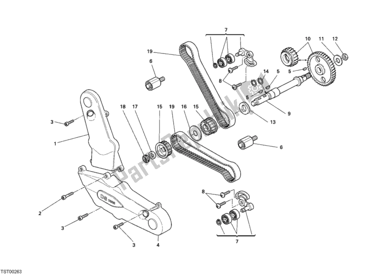 Todas las partes para Correa Dentada de Ducati Sportclassic GT 1000 2007