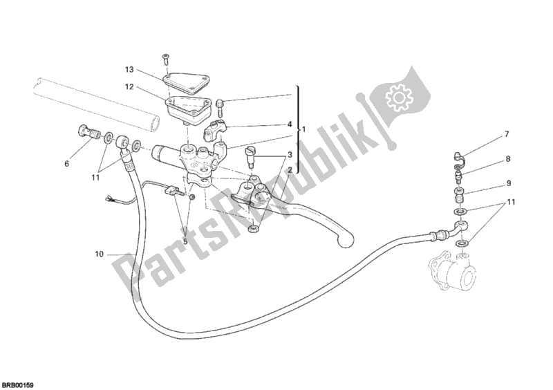 Tutte le parti per il Pompa Frizione del Ducati Sportclassic GT 1000 2008