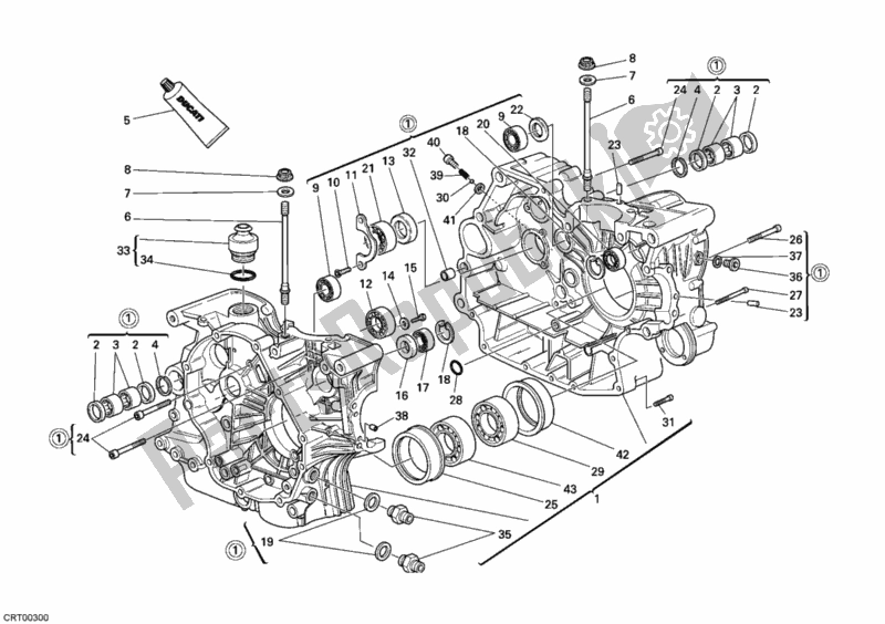 Tutte le parti per il Carter del Ducati Sportclassic GT 1000 2010