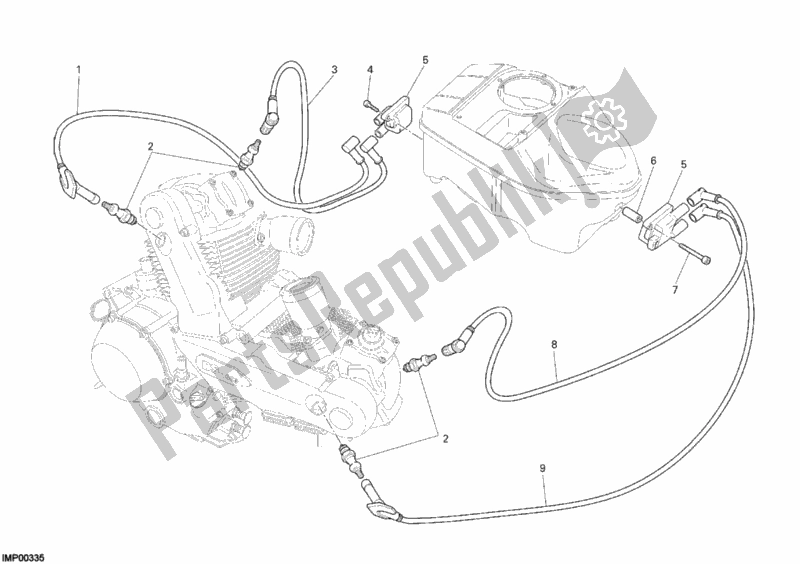 Todas las partes para Bobina De Encendido de Ducati Sportclassic GT 1000 2010