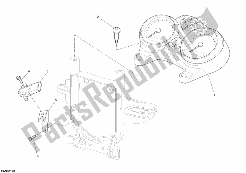 Tutte le parti per il Metro del Ducati Sportclassic GT 1000 2010