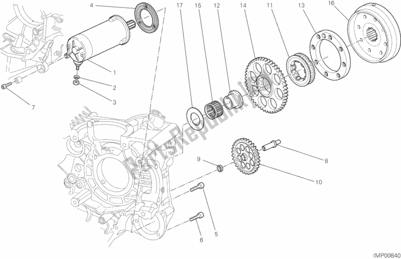 Tutte le parti per il Avviamento E Accensione Elettrici del Ducati Hypermotard 821 2015