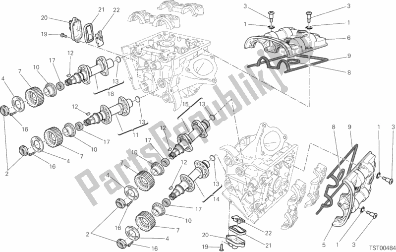 Todas las partes para Culata: Sistema De Distribución de Ducati Hypermotard Hyperstrada 821 2013