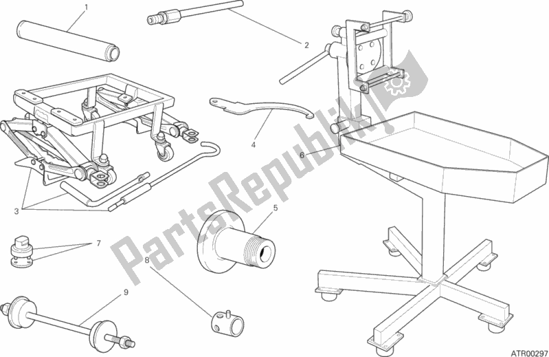 Tutte le parti per il Strumenti Di Servizio Per Officina (telaio) del Ducati Hypermotard Hyperstrada 821 2013 Tutte le parti per il Strumenti Di Servizio Per Officina (telaio) del Ducati Hypermotard Hyperstrada 821 2013