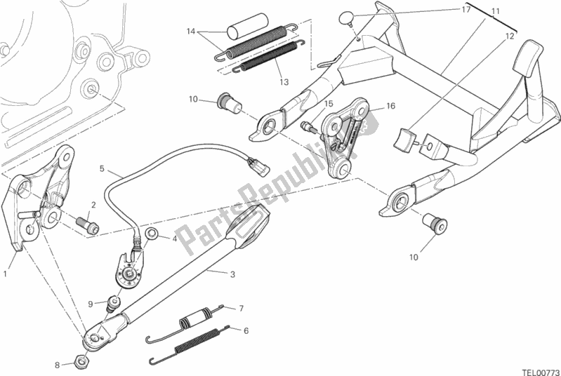 Todas las partes para Estar de Ducati Hypermotard Hyperstrada 821 2014