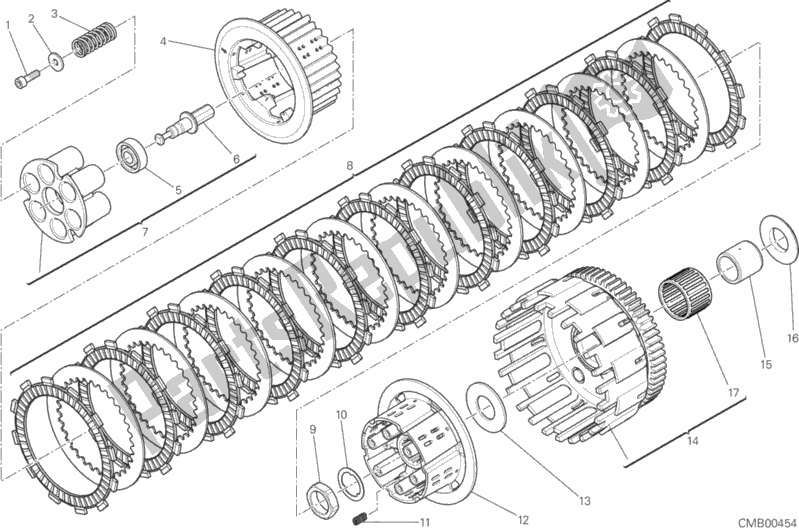 Todas as partes de Embreagem do Ducati Scrambler Icon 803 2016