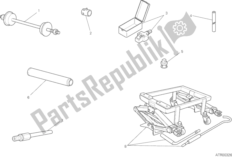 All parts for the Workshop Service Tools, Frame of the Ducati Scrambler Icon 803 2016