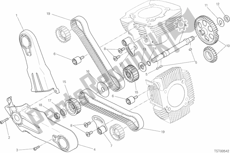 Todas las partes para Distribuzione de Ducati Scrambler Icon 803 2017