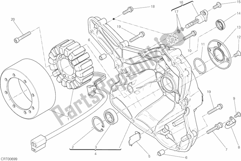 Todas las partes para Cubierta Del Generador de Ducati Scrambler Icon 803 2017