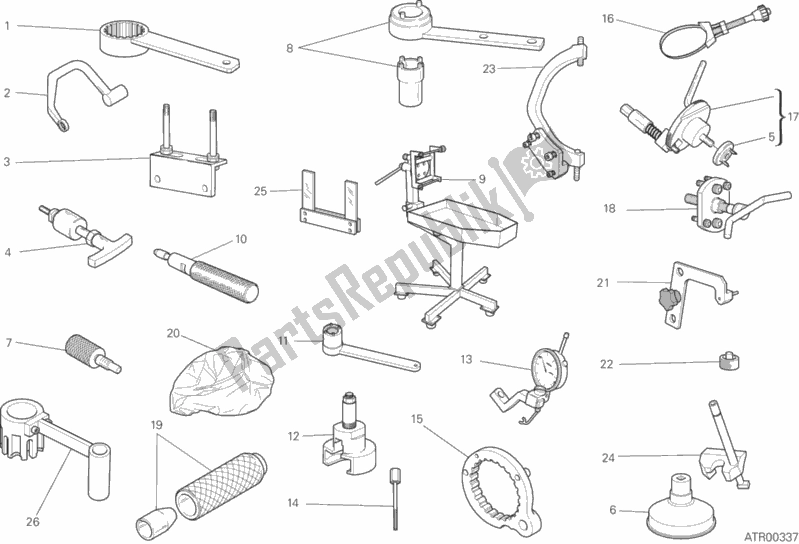 Toutes les pièces pour le Outils De Service D'atelier, Moteur du Ducati Scrambler Icon 803 2018