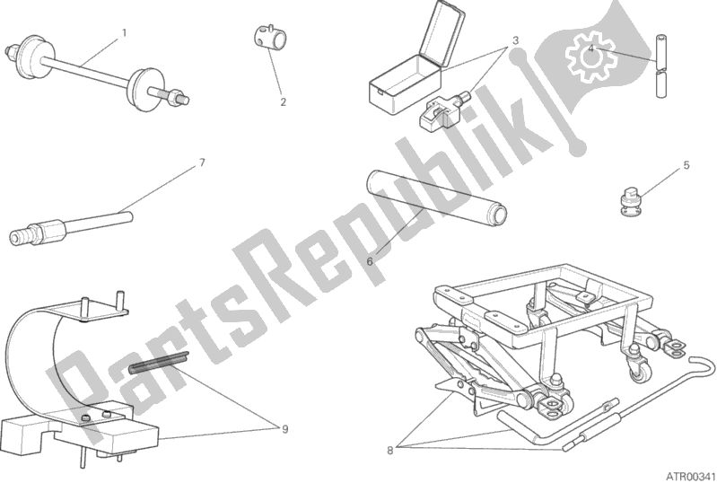All parts for the Workshop Service Tools, Frame of the Ducati Scrambler Icon 803 2018