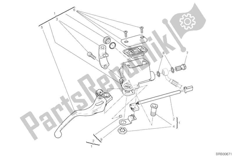 Todas las partes para Bomba De Freno Delantero de Ducati Scrambler Icon 803 2019